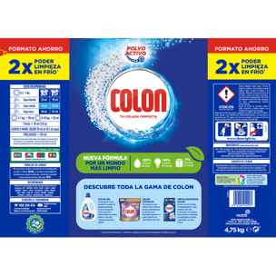 Colon Polvo Detergente para la ropa, 95 dosis - 4,75kg