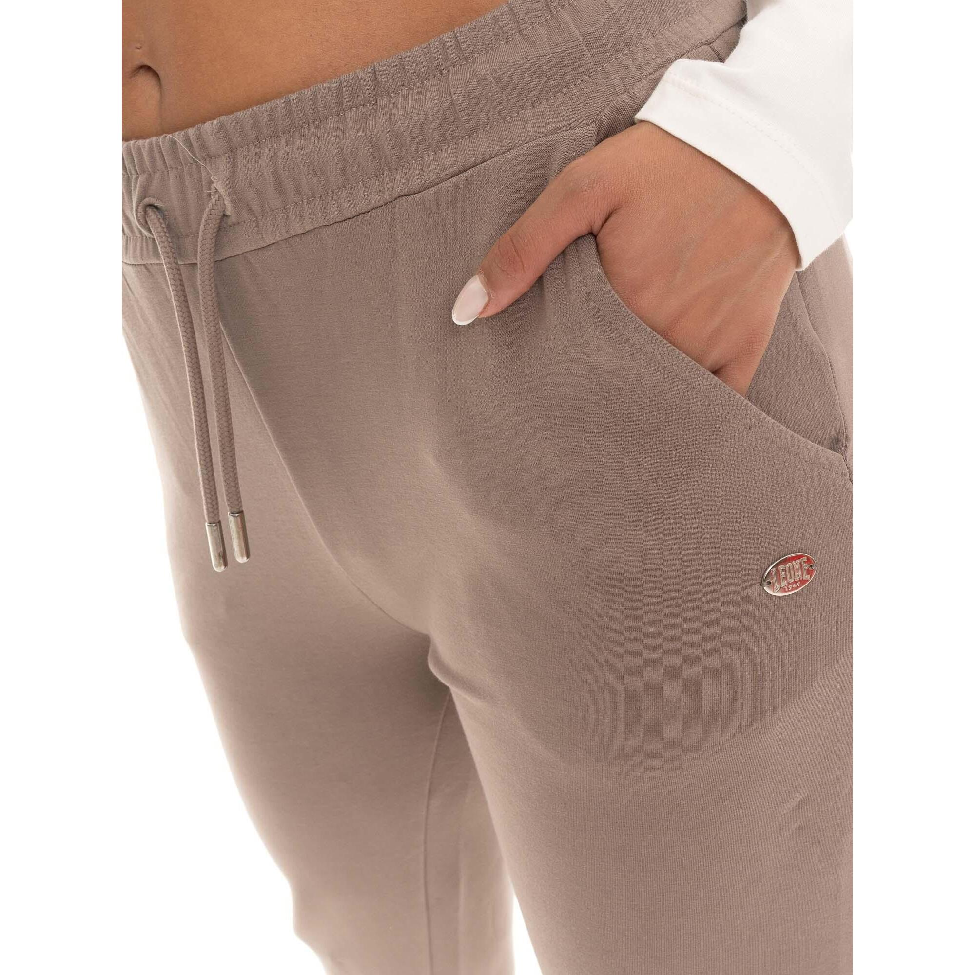 Pantalones de invierno para mujer Leone 1947 Never Without con puños.