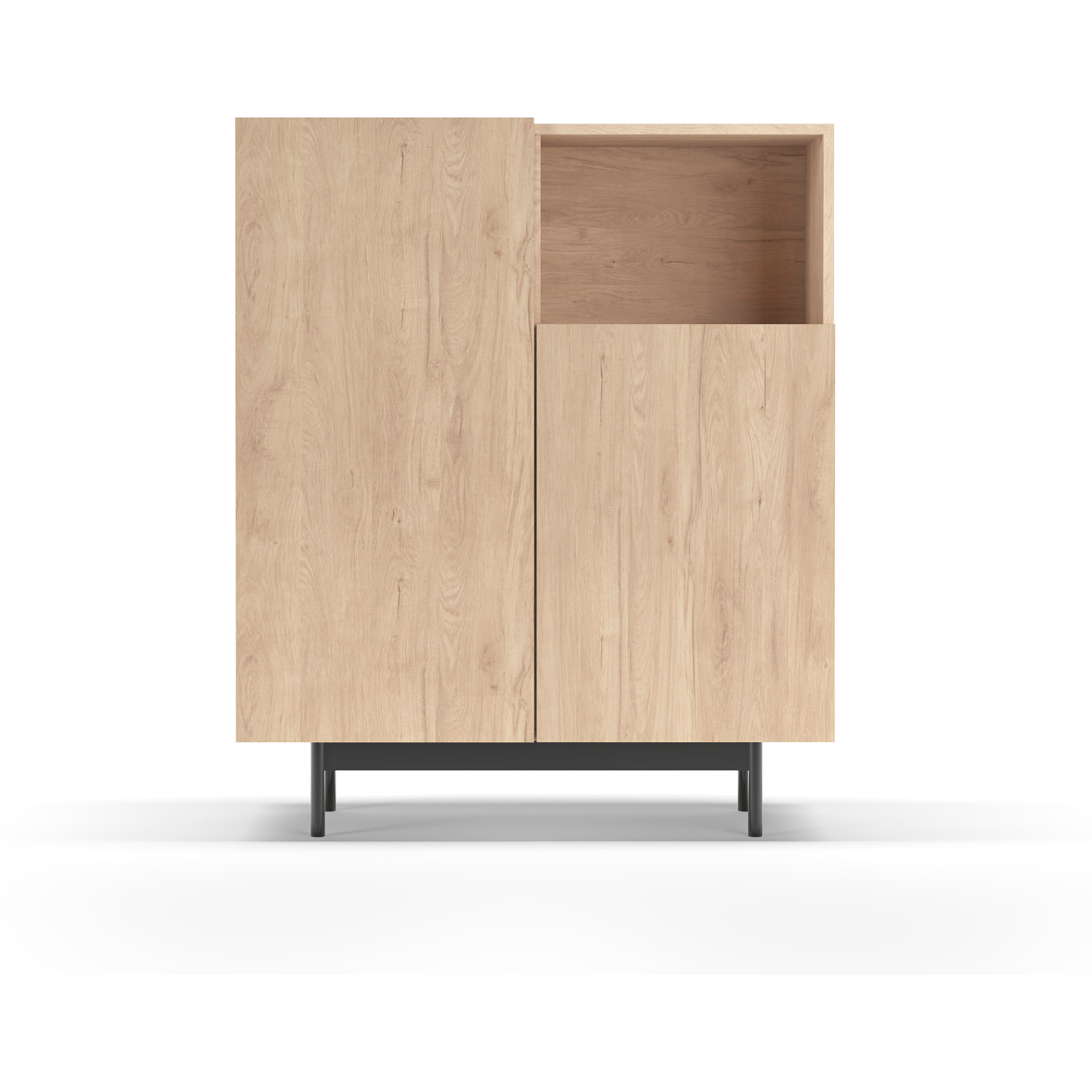 Aparador 1 hueco Printed roble 110x90x34 cm