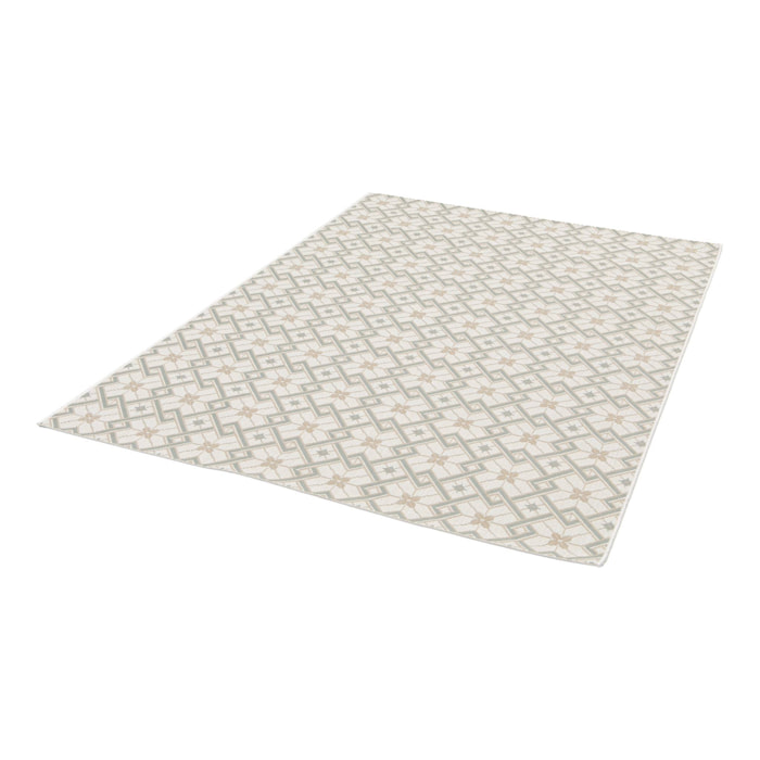 Tapis intérieur/extérieur vintage crème beige vert Angie 160x230cm