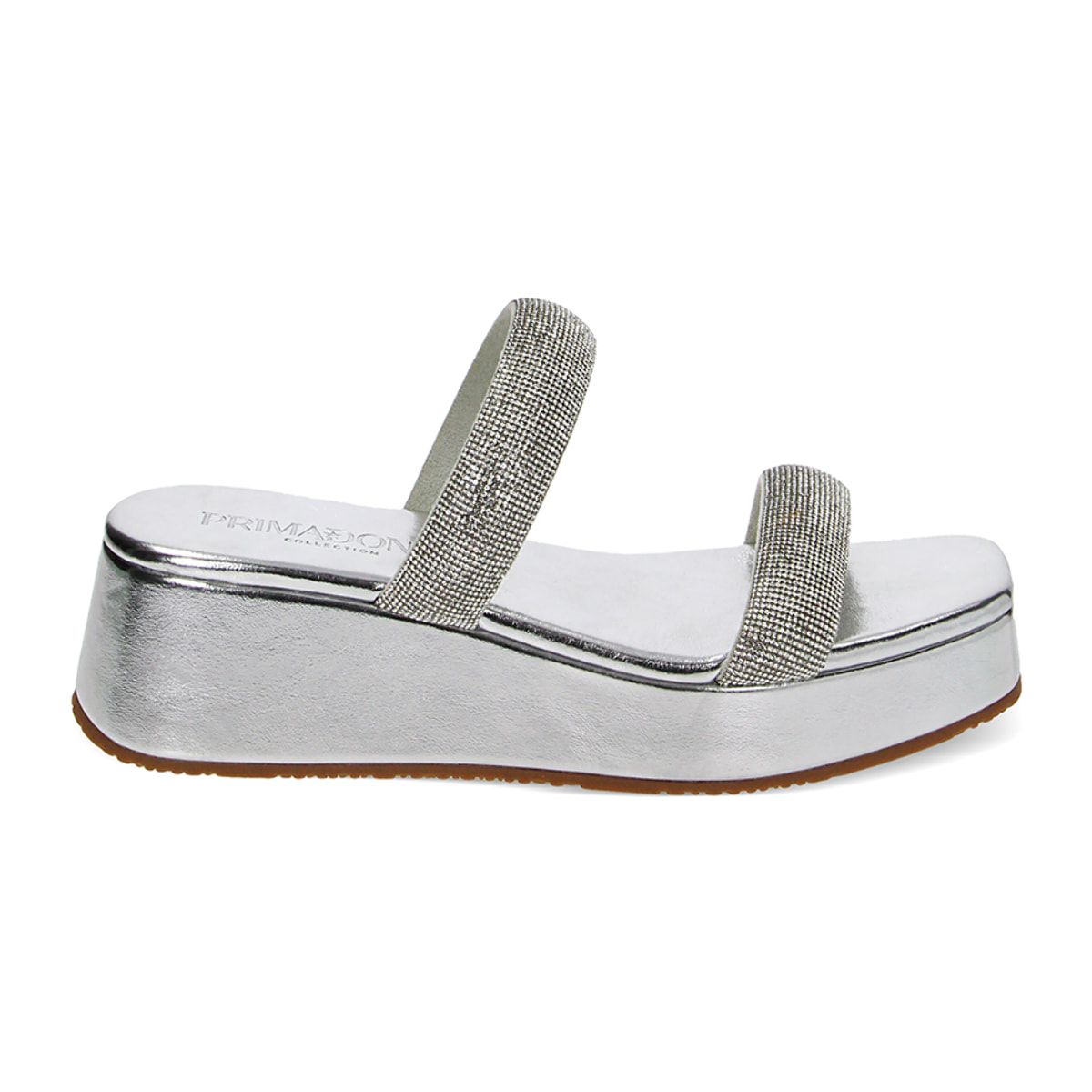 Zeppe argento in laminato