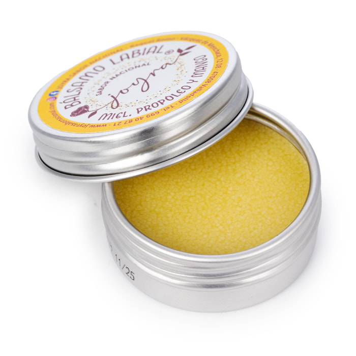 Pack de 3 Bálsamos labiales con miel y propóleo. Sabor a mango, 10gr.