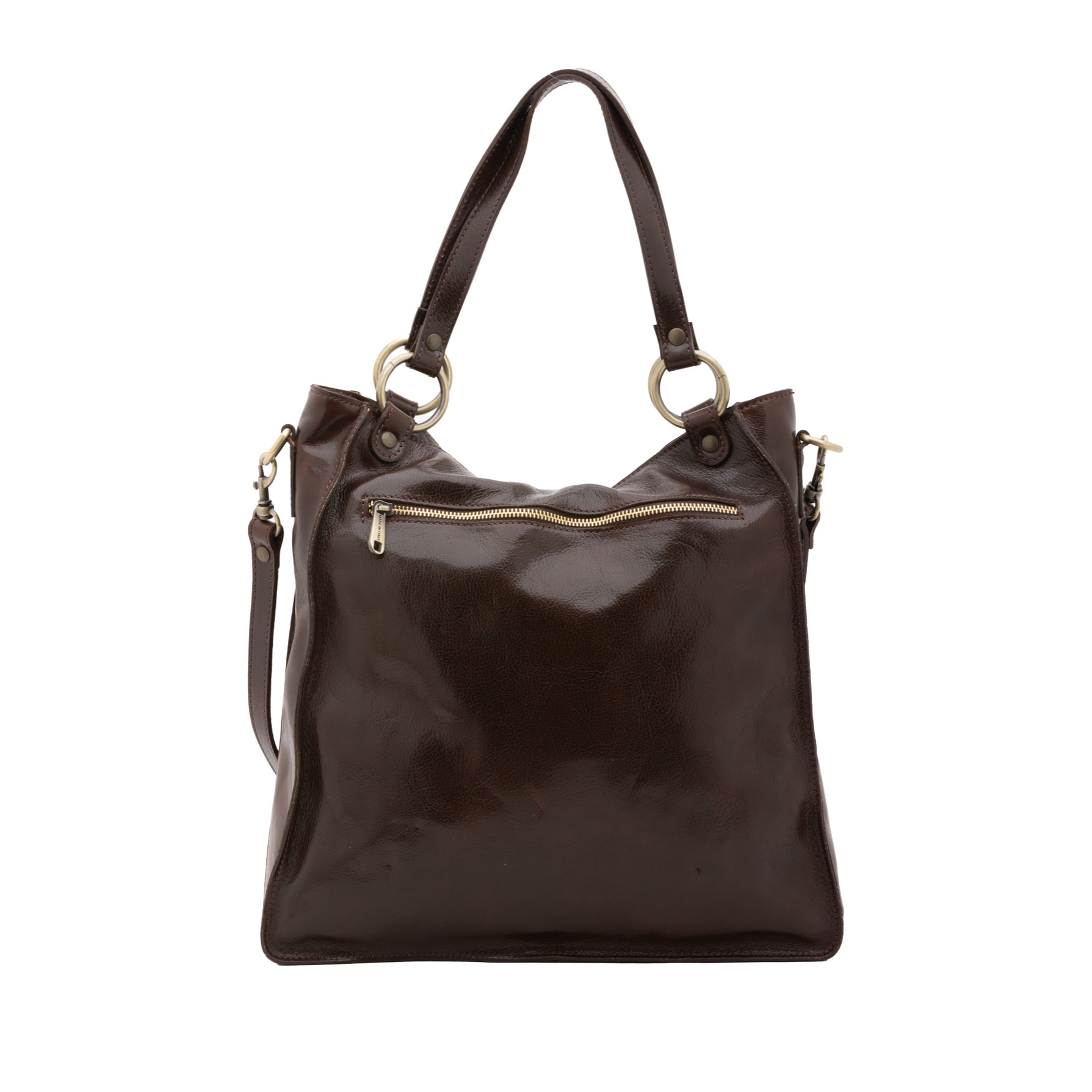 Borsa a spalla  da donna In Vera pelle Made in Italy 38x37x10 cm