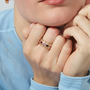 Anillo Niodoc acabado oro amarillo 18k