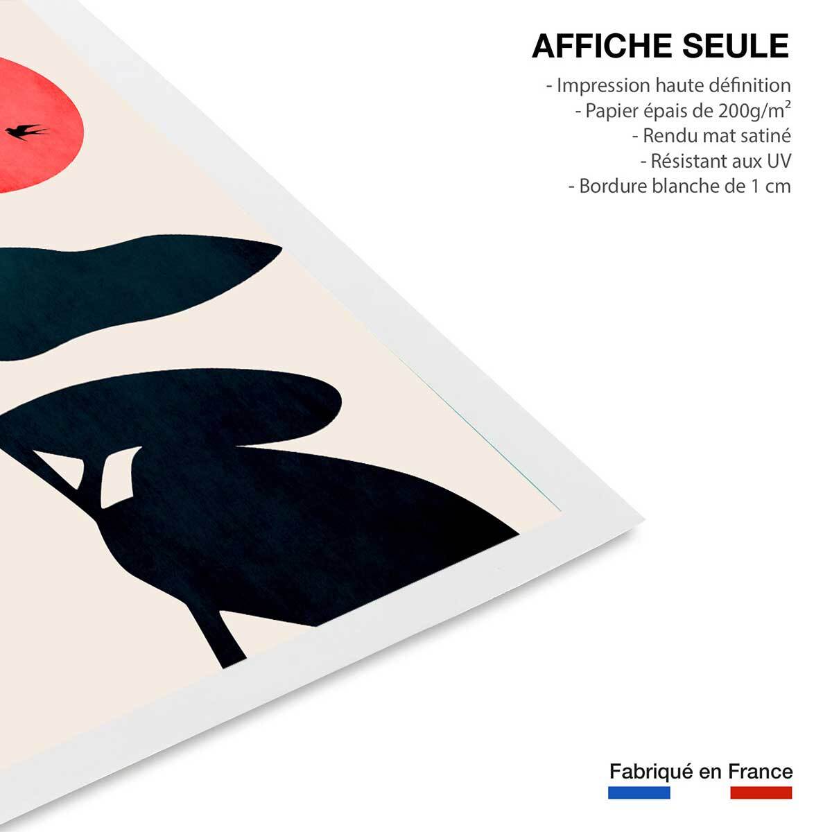 Affiche ""Coucher de lune"" Affiche seule