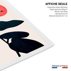 Affiche ""Coucher de lune"" Affiche seule