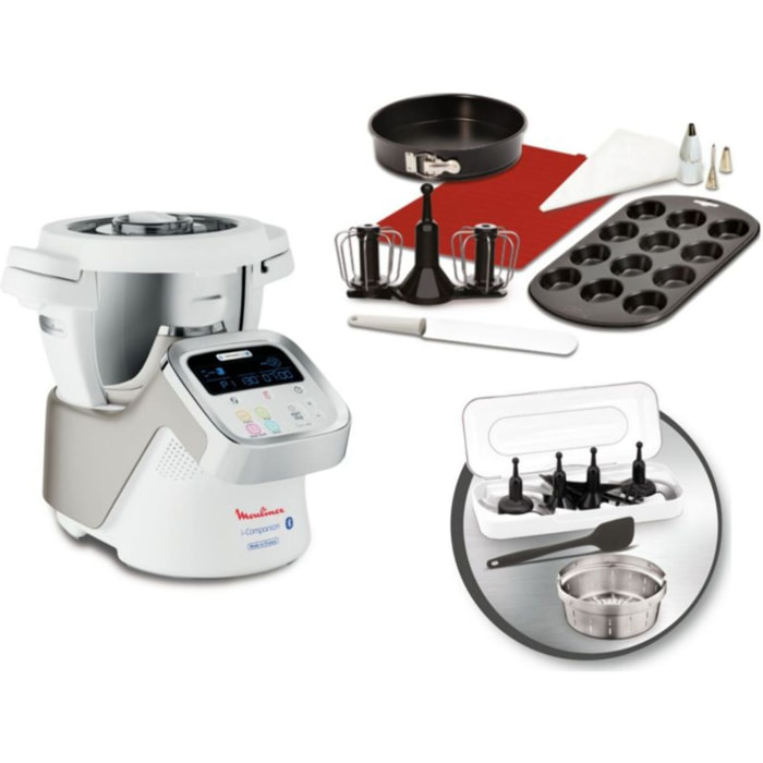 Robot cuiseur MOULINEX i companion YY5264FG + kit patisserie