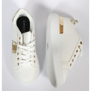 SNEAKERS OVERSIZE SHINY CHOCOLA' BIANCO