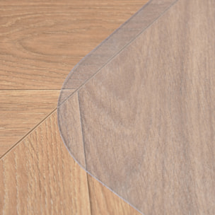 Alfombrilla Protectora para Suelos 90x120 cm Alfombra para Silla de Escritorio para Oficinas para el Hogar Resistente y Fácil de Limpiar Transparente
