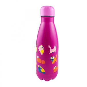 Bouteille isotherme enfant design Chats, HAPPY BOTTLE