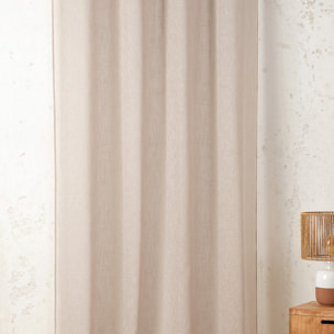 Tissu voile en polycoton chiné - Beige