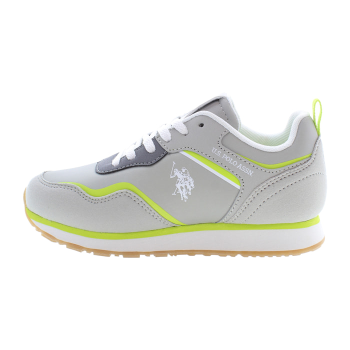 Sneakers U.S. Polo Assn Light Gray-Light Green