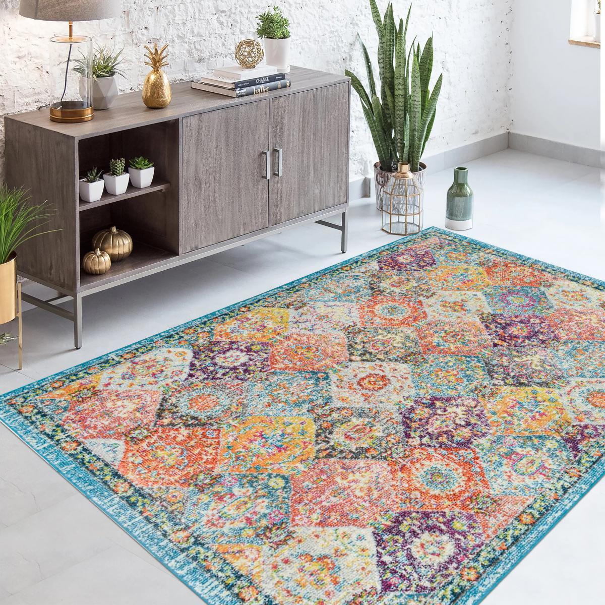Tapis orient tissé motif traditionnel DUHO