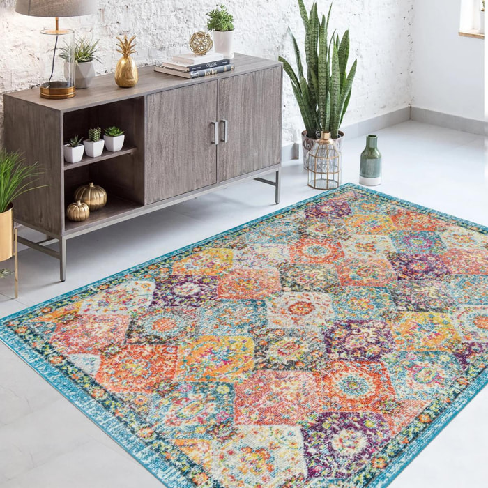 Tapis orient tissé motif traditionnel DUHO