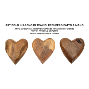 DECORAZIONE HAK IN TEAK RIC. CM16X14X4,5 (PEZZI UNICI - NON RIP. IN SERIE)