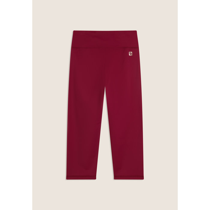Leggings corsaro vita alta in tessuto tecnico quick dry