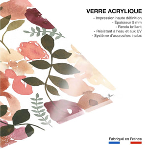 Tableau de fleurs danse du jardin  Tableau plexiglas