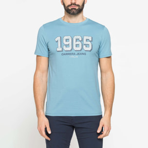 T-SHIRT GIROCOLLO DA UOMO CON STAMPE GRAFICHE