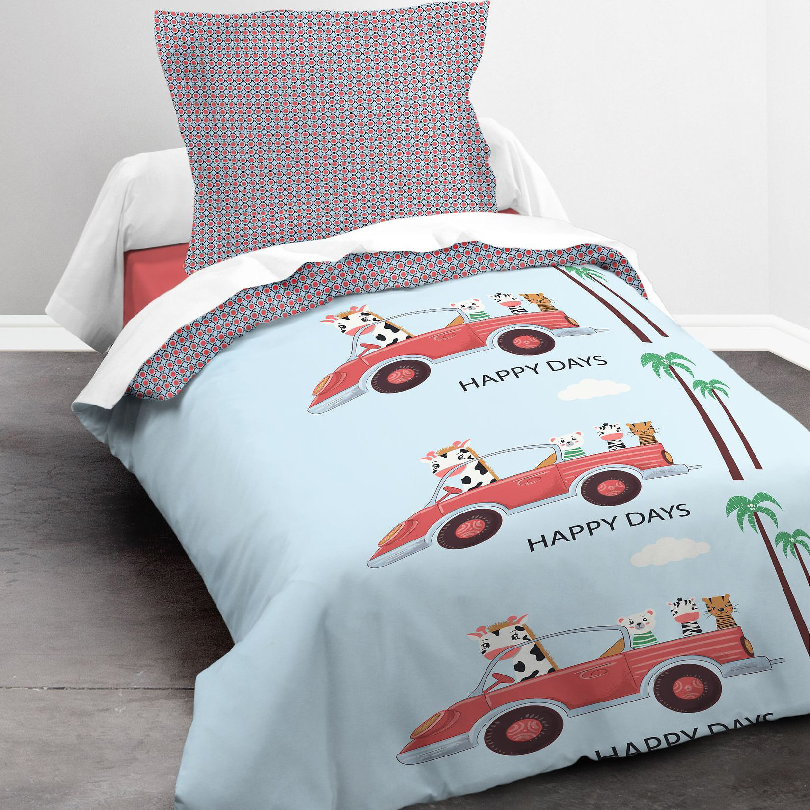 Parure de lit enfant 100% coton - Nice Day