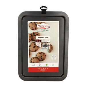 Plaque à four en acier carbone 38 x 27cm AMANDINE