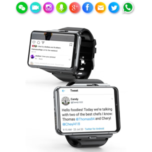 Smartwatch Phone S999 4G con SO Android 9.0, Quad Core, Wifi, GPS. Cámara incorporada. 4GB + 64GB de memoria.