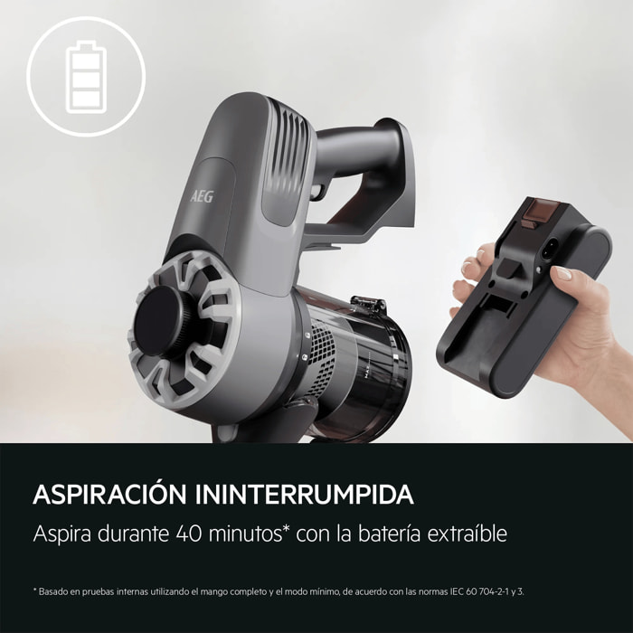 AEG Aspiradora sin cable Serie 3000 de 40 min de autonomía AP31CB21TG