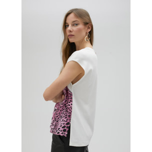 Maglietta stampa leopardata