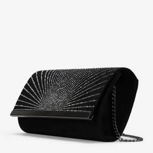Bolso de fiesta negro con brillantes