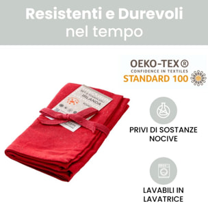 Intrecci – Set 6 tovaglioli in puro cotone 40x40 cm