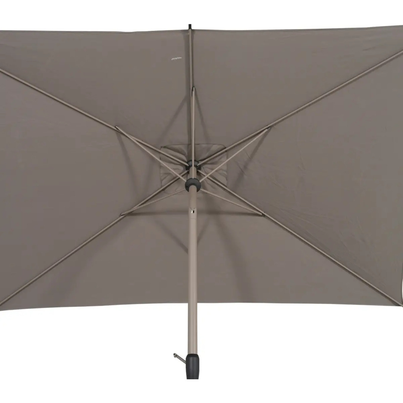 Parasol droit rectangulaire inclinable Loompa 3x2m café