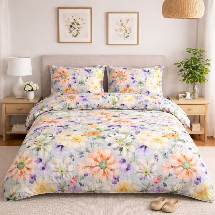 UNO CASA DESIGN Completo Letto Dec.Vico_Matrimoniale_Violet