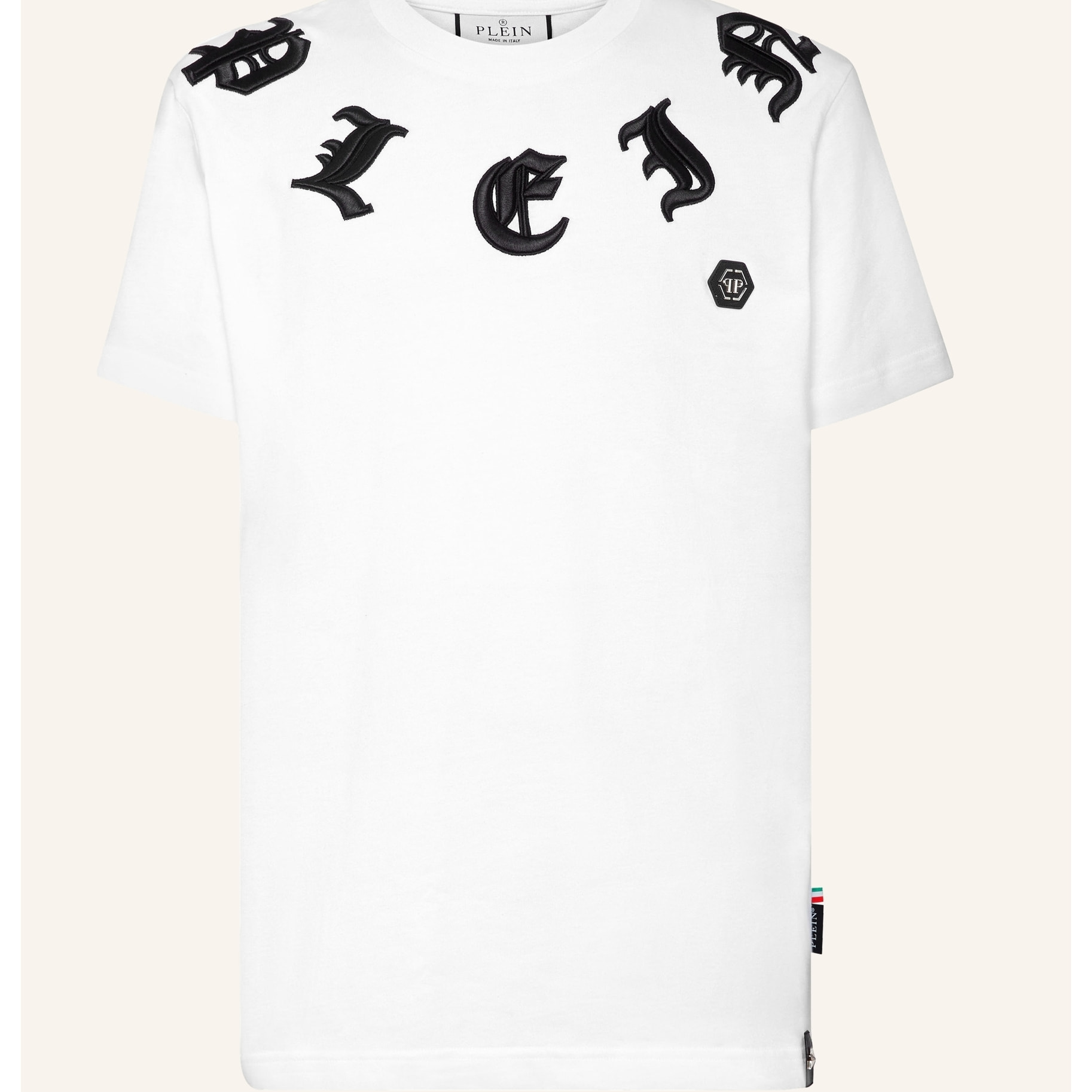 PHILIPP PLEIN Camiseta de cuello redondo y manga corta GOTHIC PLEIN
