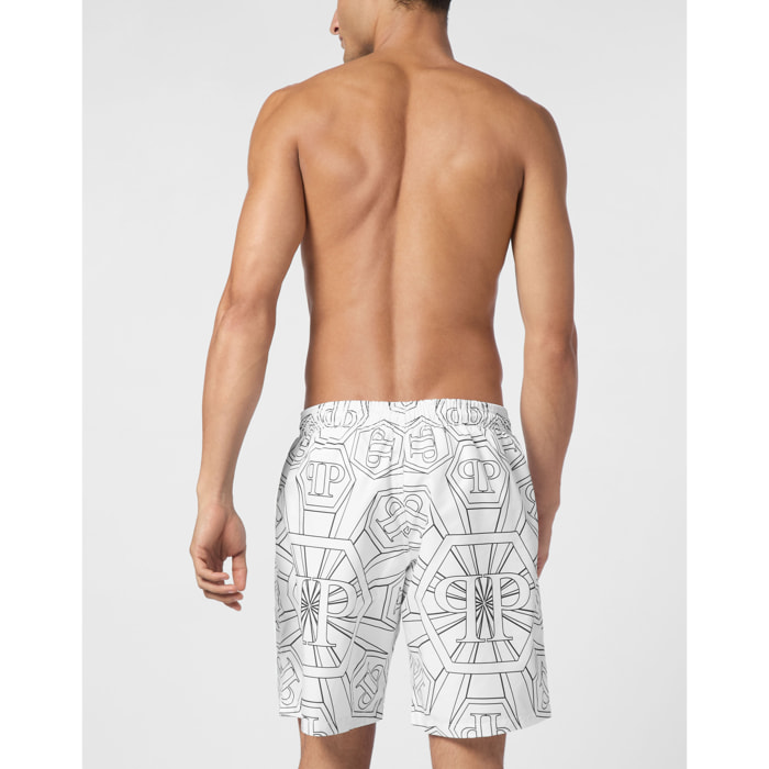 PHILIPP PLEIN Swim Trunks MONOGRAM