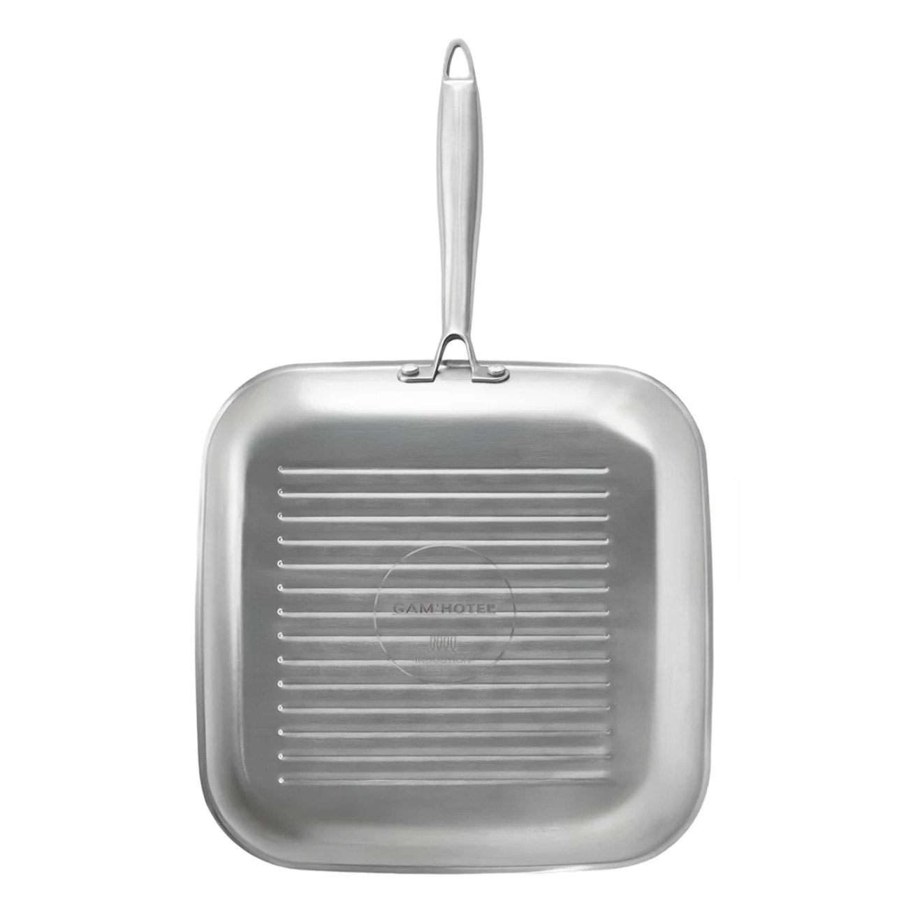 Grill 28 cm en inox avec fond triplex