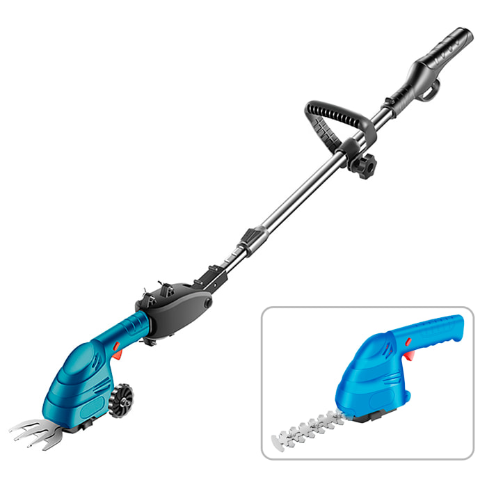 tagliasiepi elettrico con 1350 rpm e manico allungato.