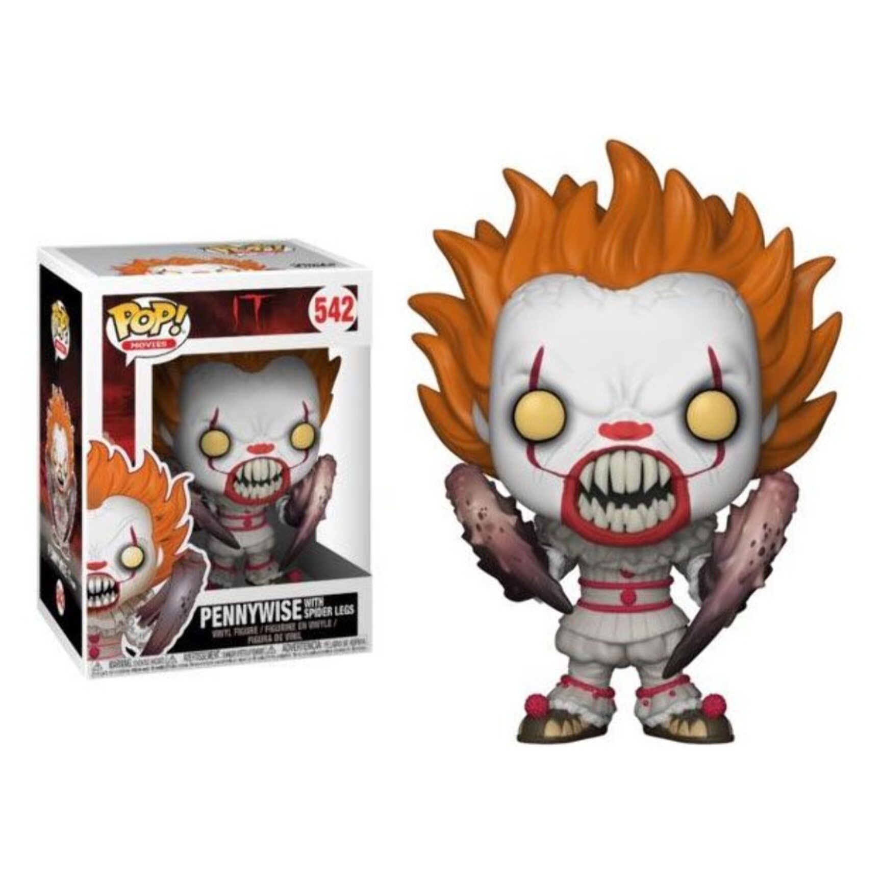 Stephen King's It 2017 Pop! Movies Vinile Figura Pennywise Con Spider Legs 9 Cm Funko