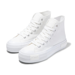 Zapatillas Altas Mujer One Way High Classic Blanco D.Franklin