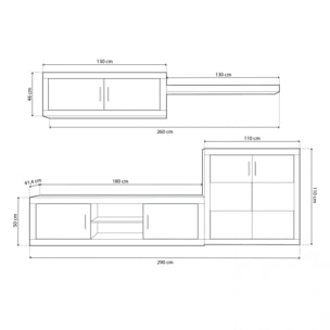 Salón Nuka V7 Cambria - Blanco