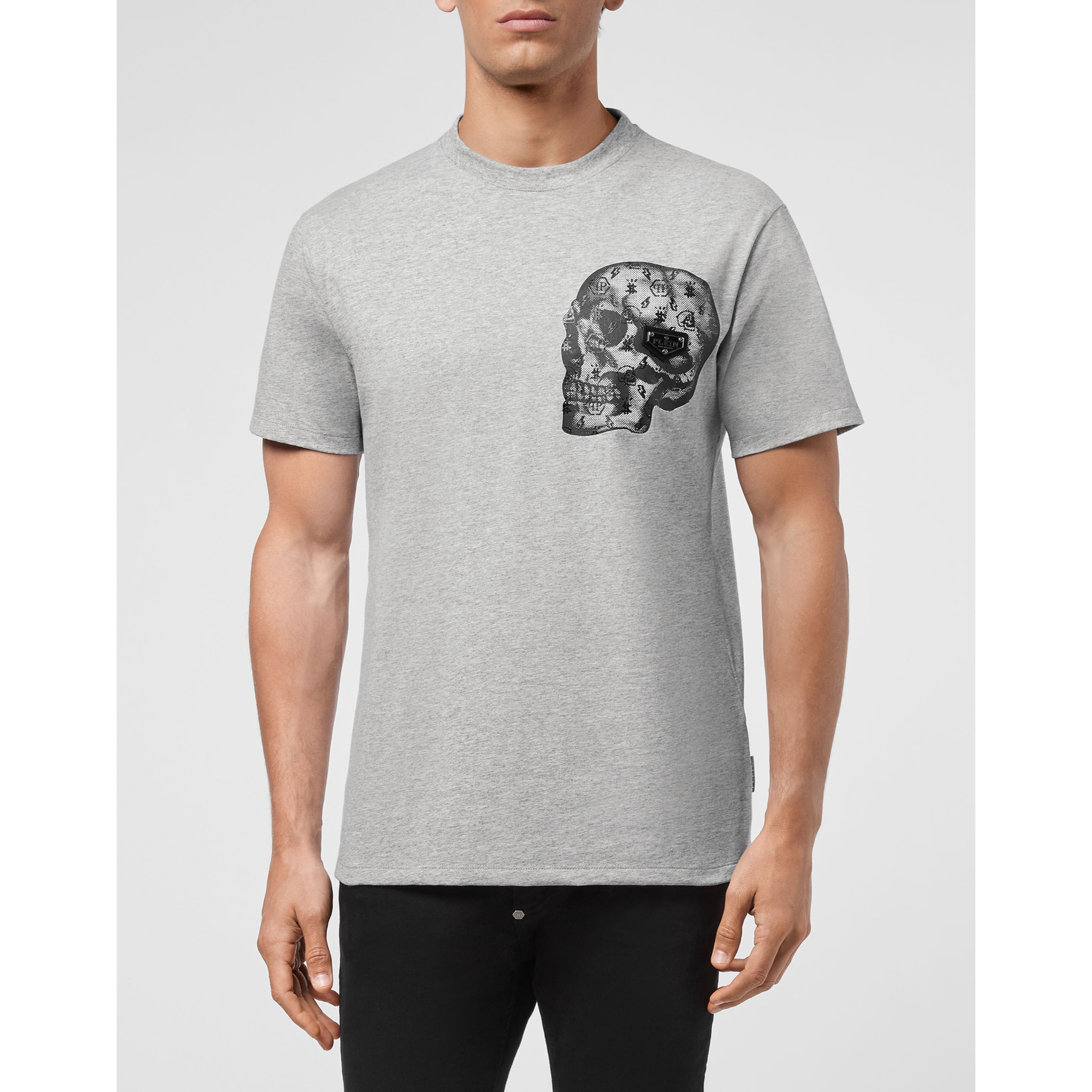 PHILIPP PLEIN T-shirt Round Neck SS print Skull