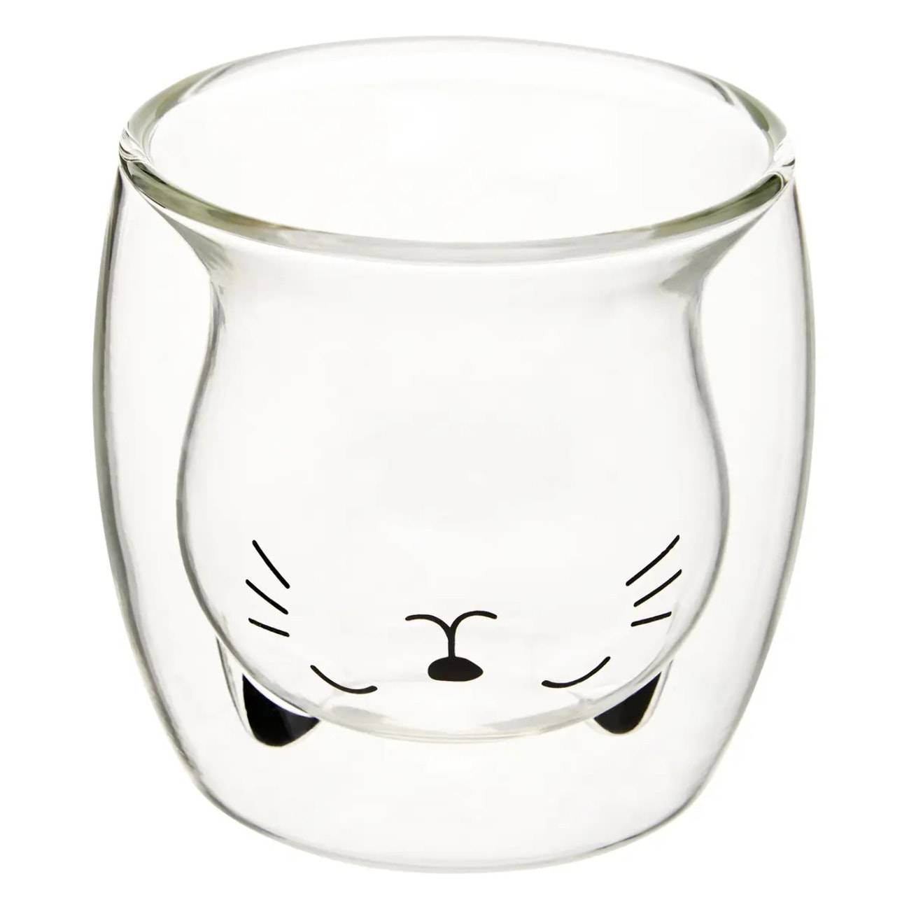 Coffret 2 mugs S animaux 250ml transparent