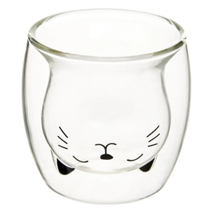 Coffret 2 mugs S animaux 250ml transparent
