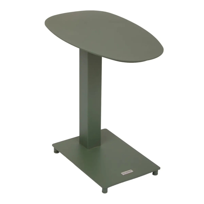 Table d'appoint de jardin Venuzia 50x30x50cm vert laurier
