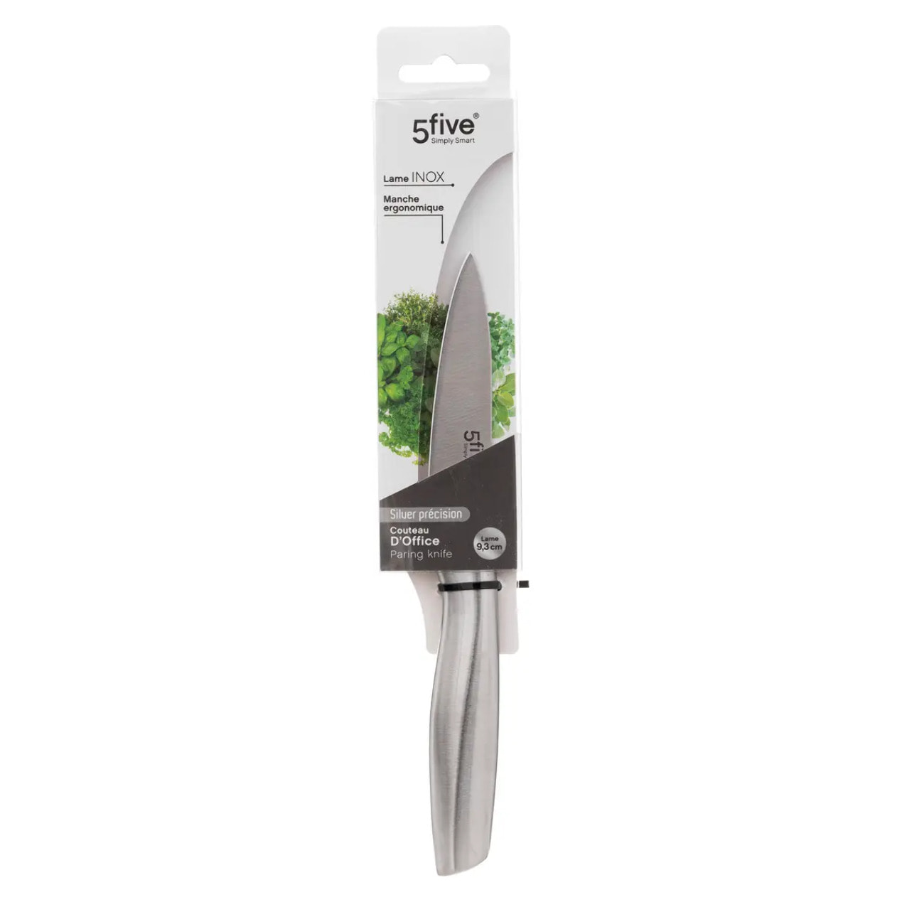 Couteau d'office inox "Silver Précision" lame 9,3m