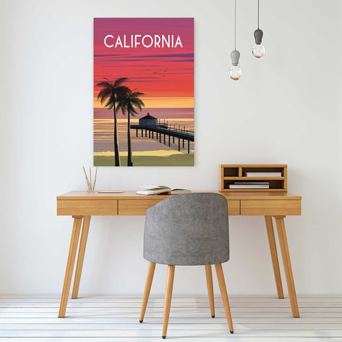 Tableau de voyage California dream Toile imprimée