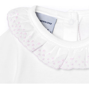 Body bebé manga corta cuello batista