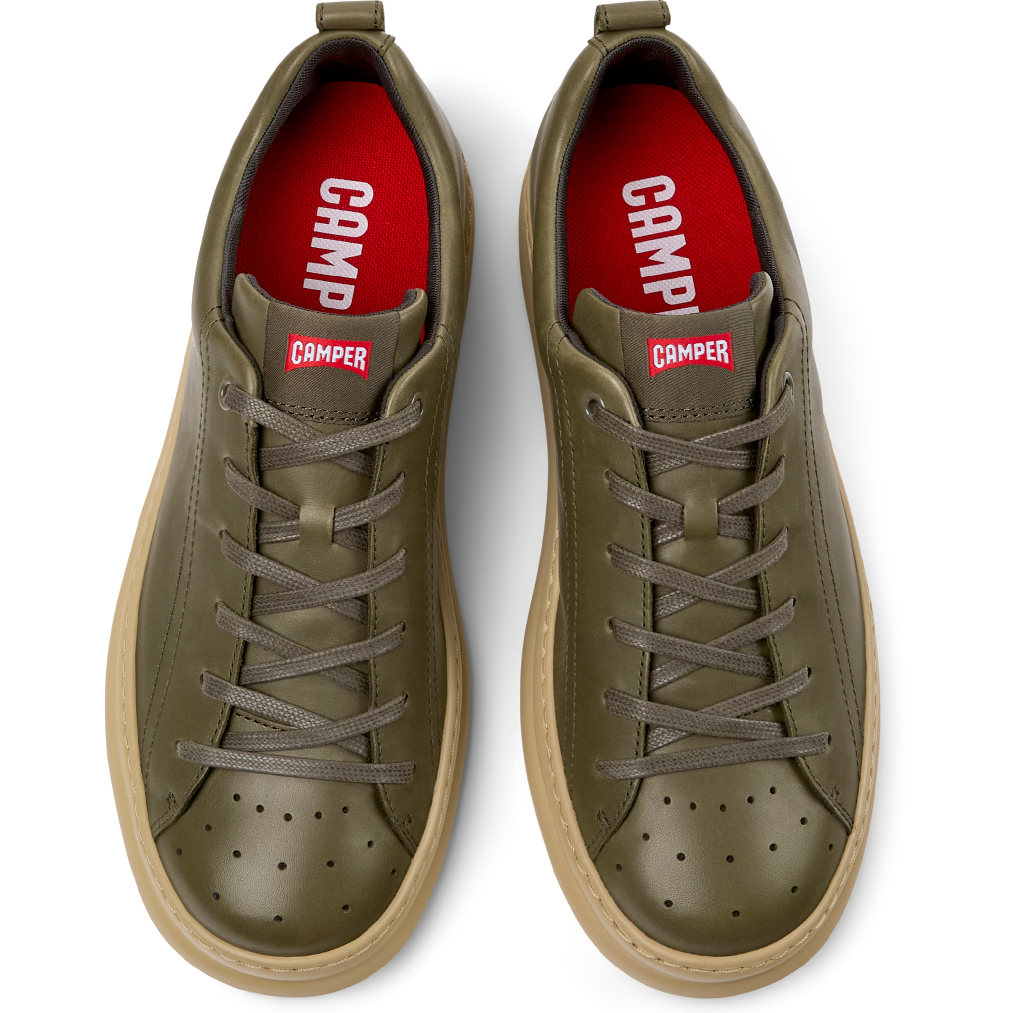 Zapatillas - CAMPER Runner Four - Verde - Cuero liso