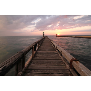 Tableau vue sur l'estacade capbreton Tableau alu Dibond