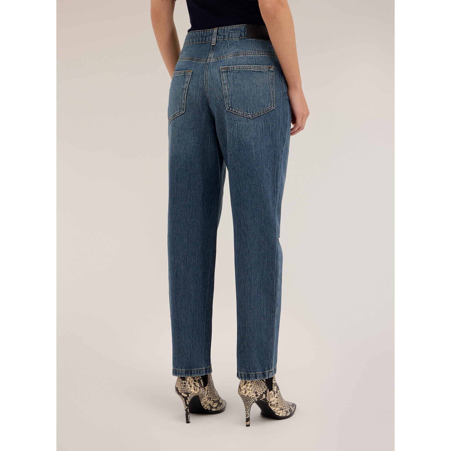 Motivi - Jeans boyfriend con rotos - Azul