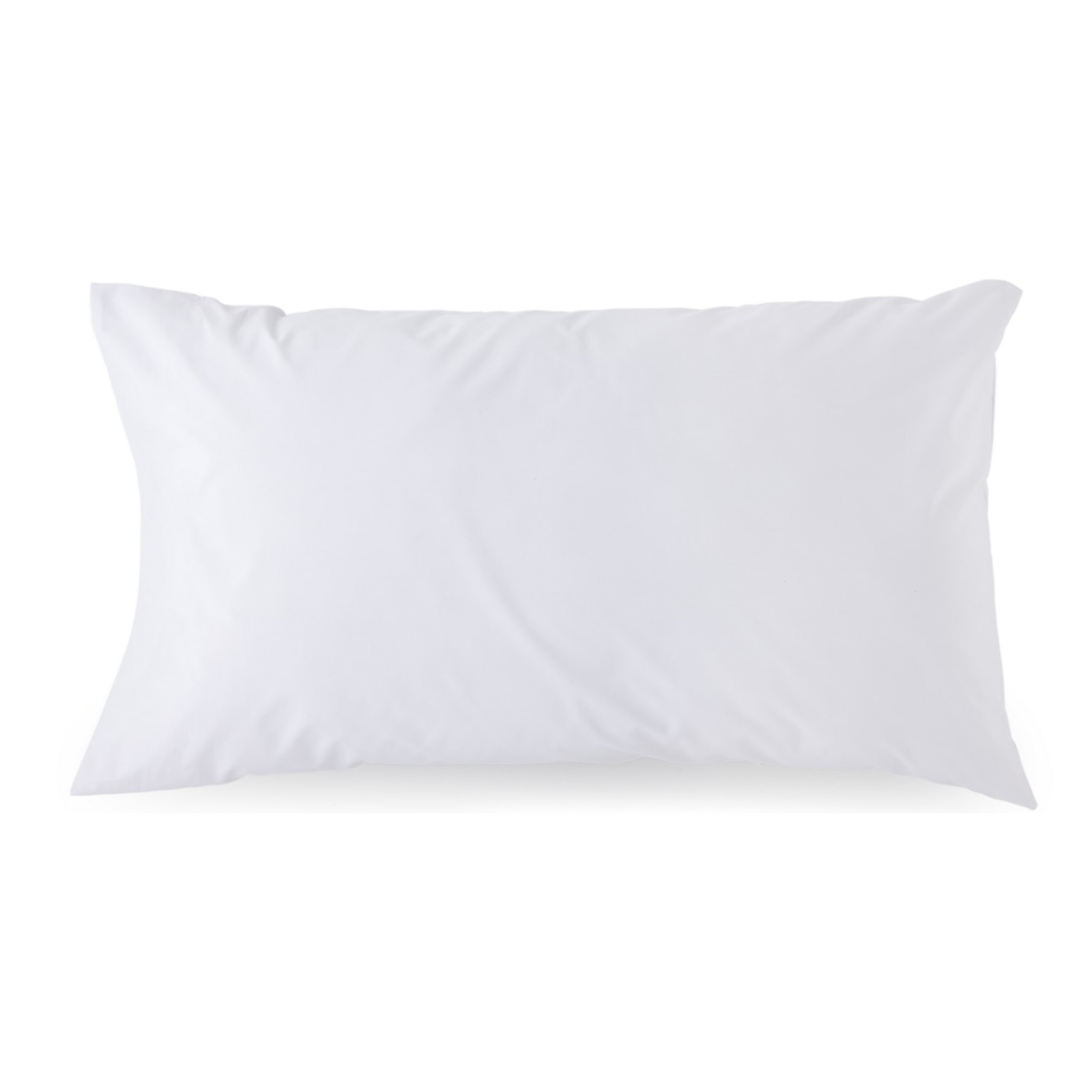 Taie d'oreiller Blanc 100% coton 79 cm/2