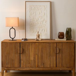 Déco murale 3D Talima blanc 60x90cm